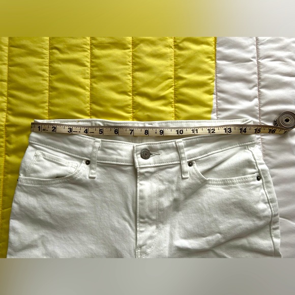 Levi's 721 Women’s Ankle high rise skinny jeans white distressed size 29 - Picture 11 of 11